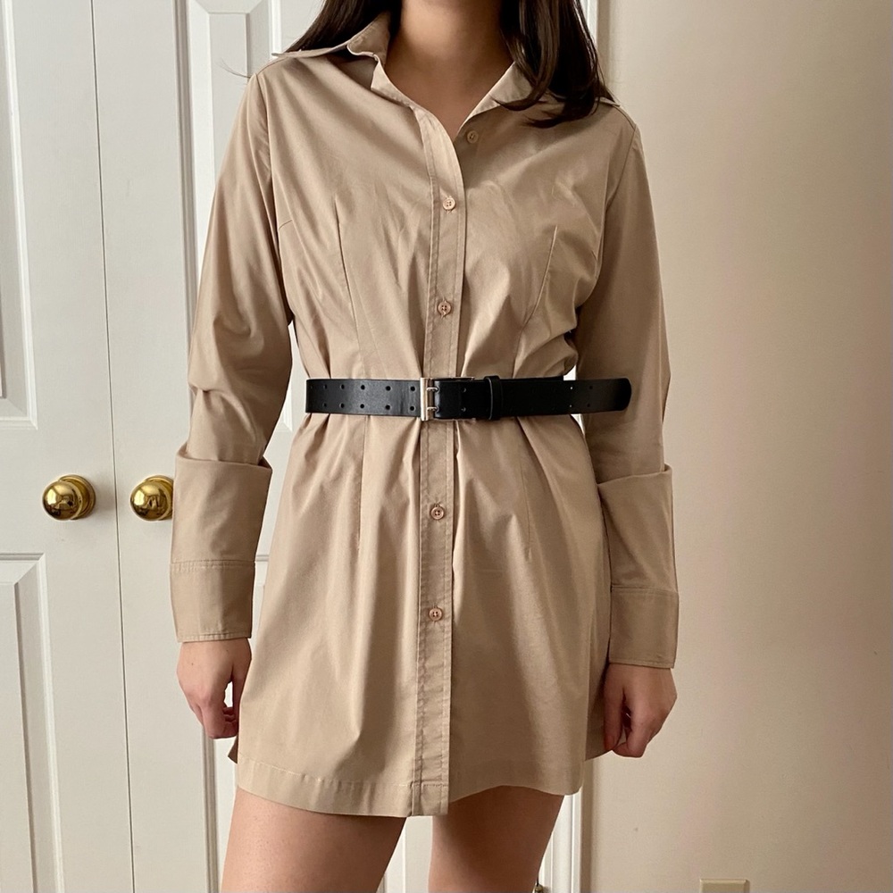 Vintage Khaki Mini Dress